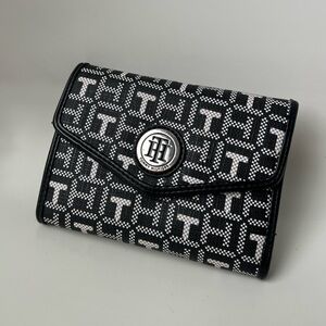 Tommy Hilfiger Monogram Black and White Wallet